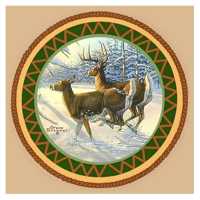 White Tail Deer Coaster