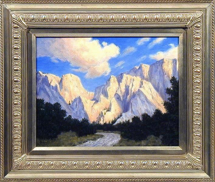 "Chalk Cliffs", oil painting