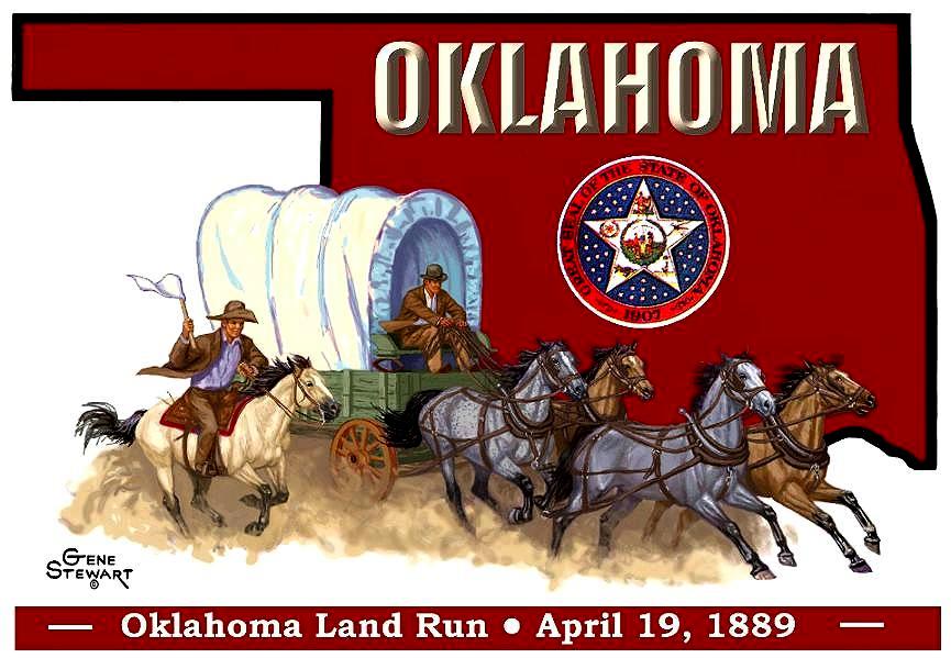 Oklahoma Land Run, T-shirt Tee