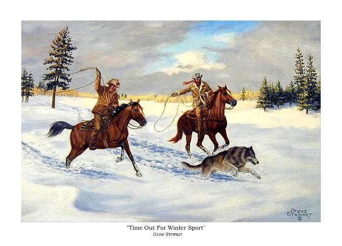 "Time Out For Winter Sport", print