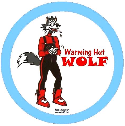 "Warming Hut Wolf", T-Shirt design